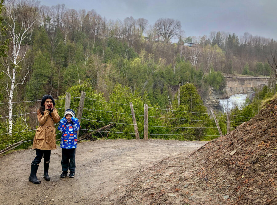 kids at Forks of The Credit Provincial Park best hiking trails for families in Southern Ontario