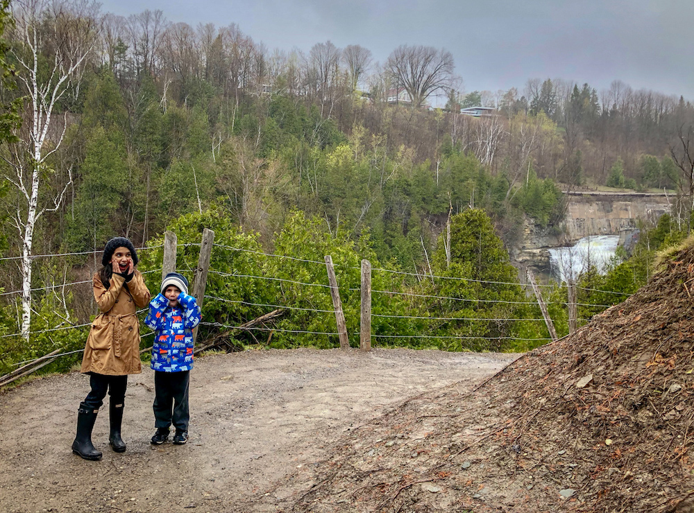 kids at Forks of The Credit Provincial Park best hiking trails for families in Southern Ontario