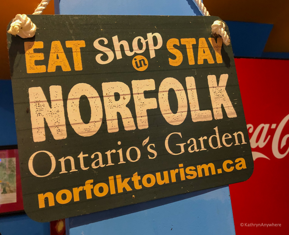 Eat, Shop and Stay in Norfolk sign