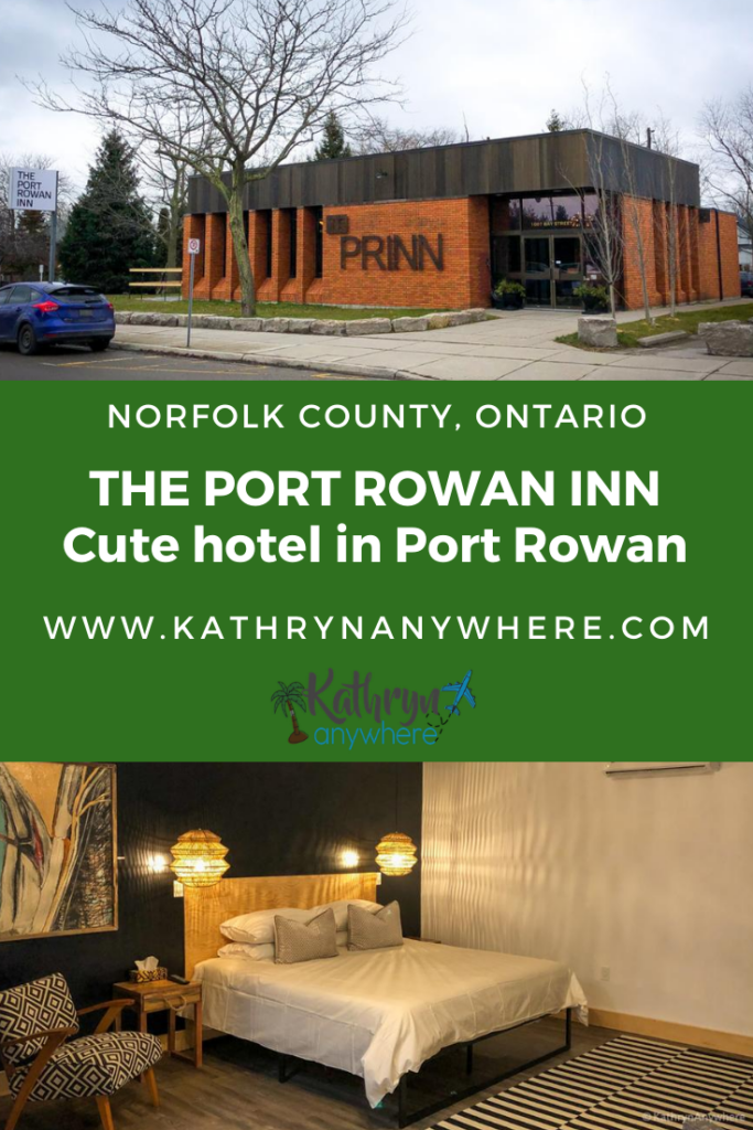 Boutique Hotel - The Port Rowan Inn on Bay Street in Port Rowan, Ontario in Norfolk County. There are four cozy guest rooms in this converted bank. They are the signature Anchor Suite, The Bay Room, The Dockside Room and The Rowan Room. The names a nod to the nautical nature of Port Rowan being on Lake Erie.
