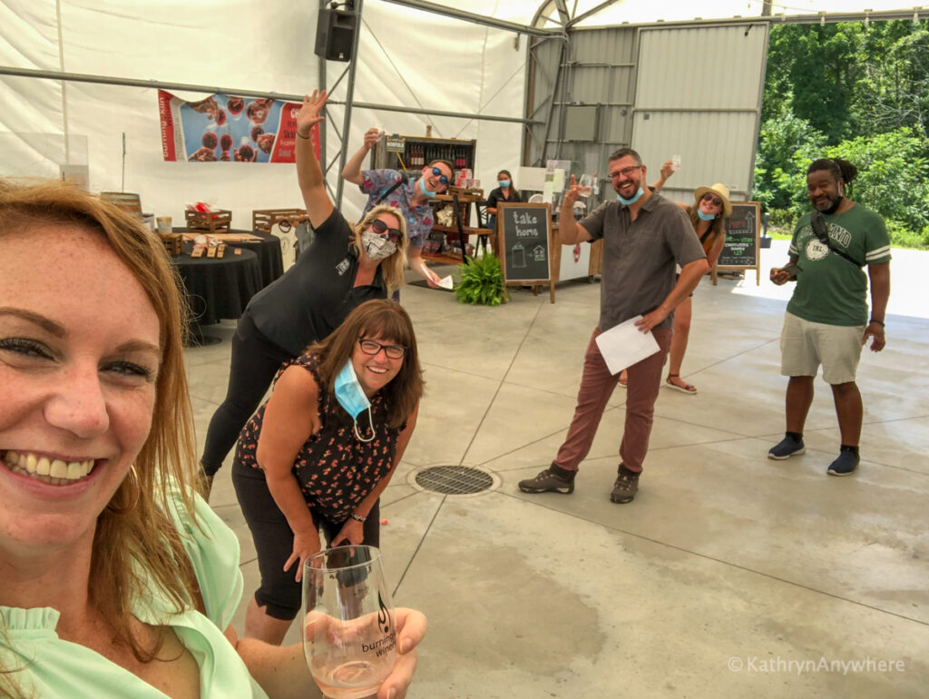 Burning Kiln social distance tastings