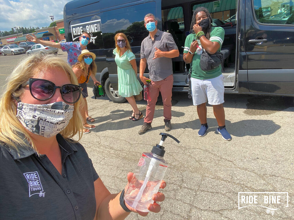 We are just about to board the Ride The Bine van at the Sobey's in Simcoe, it's bine time!