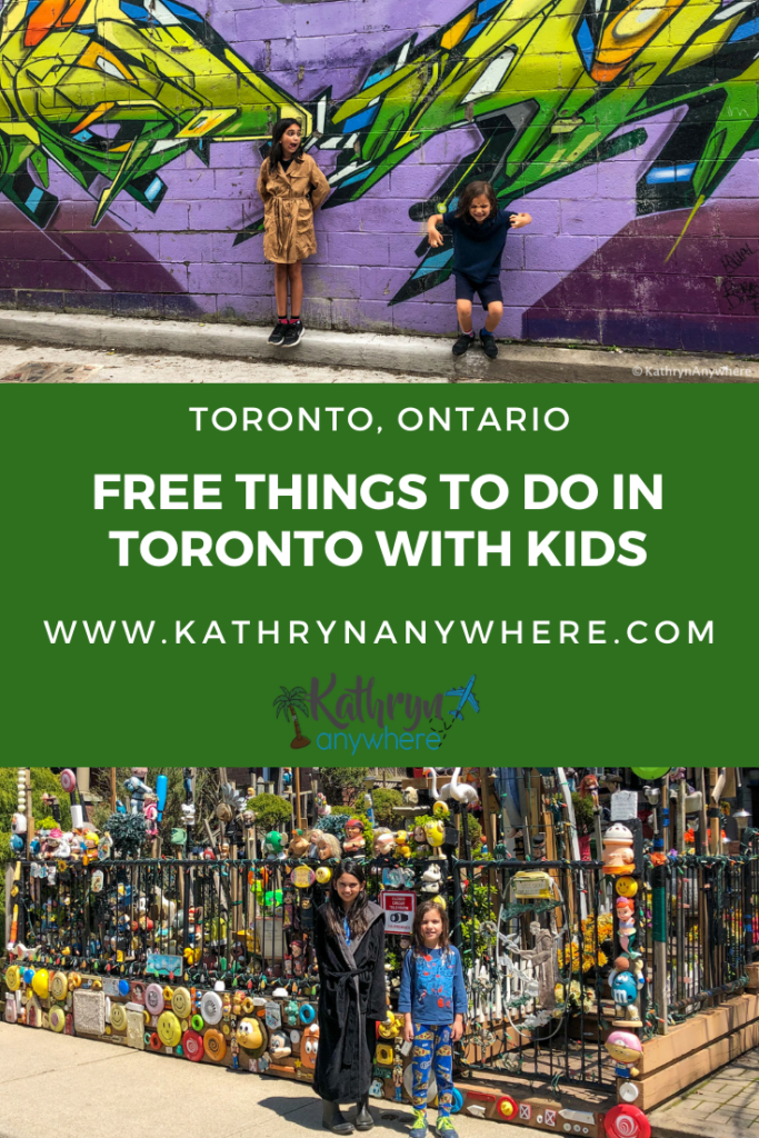 From the interesting to the strange, unusual and seemingly normal, here are some of my favourite free things to see in Toronto, Ontario with kids in all seasons #CREEPYDOLLHOUSE #CHOLERACEMETERY #GRAFFITIALLEY #DISTILLERYDISTRICT #ARTINSTALLATIONS