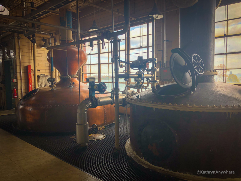 J.P. Wiser's Copper Stills in Hiram Walker Distillery