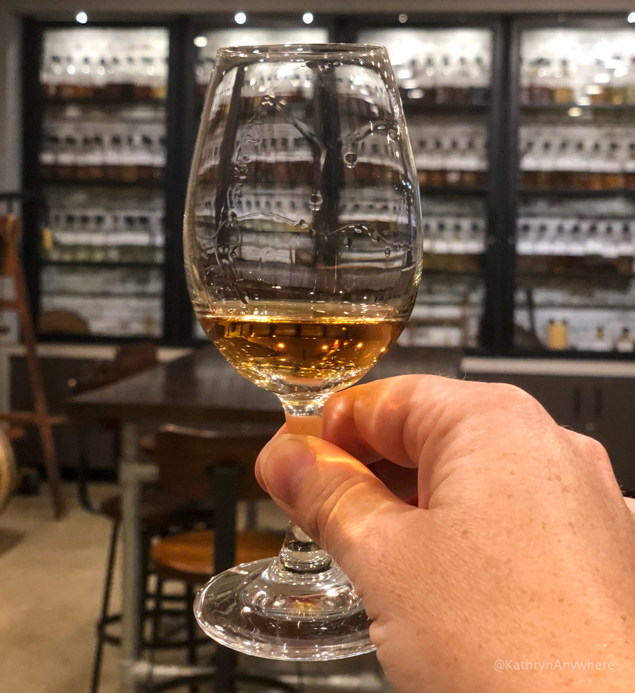 J.P. Wiser's Legacy Canadian whisky in a glass at the end of the J.P. Wiser's / Hiram Walker whisky tour. Definitely not brown vodka.