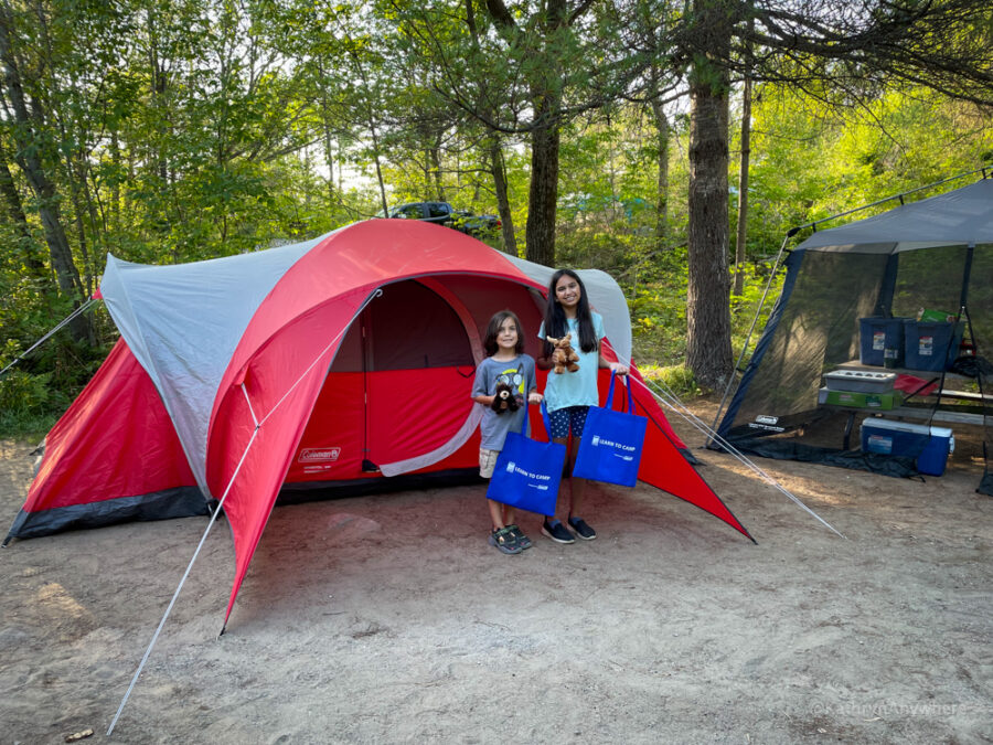 Kids Learn to Camp at Six Mile Provincial Park 