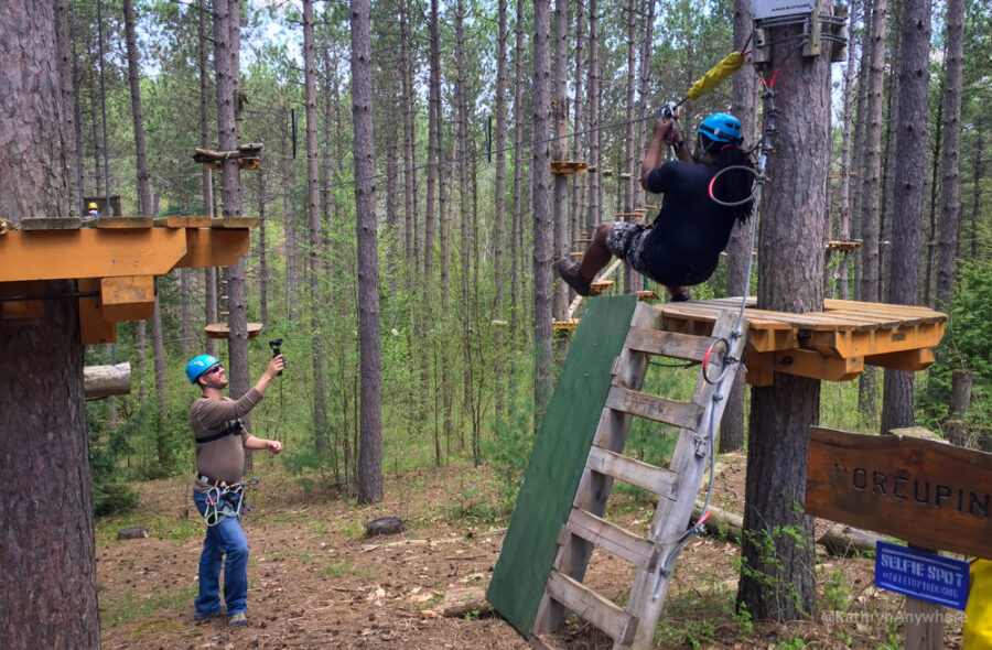 Treetop Trekking Ganaraska with Kevin and Chris