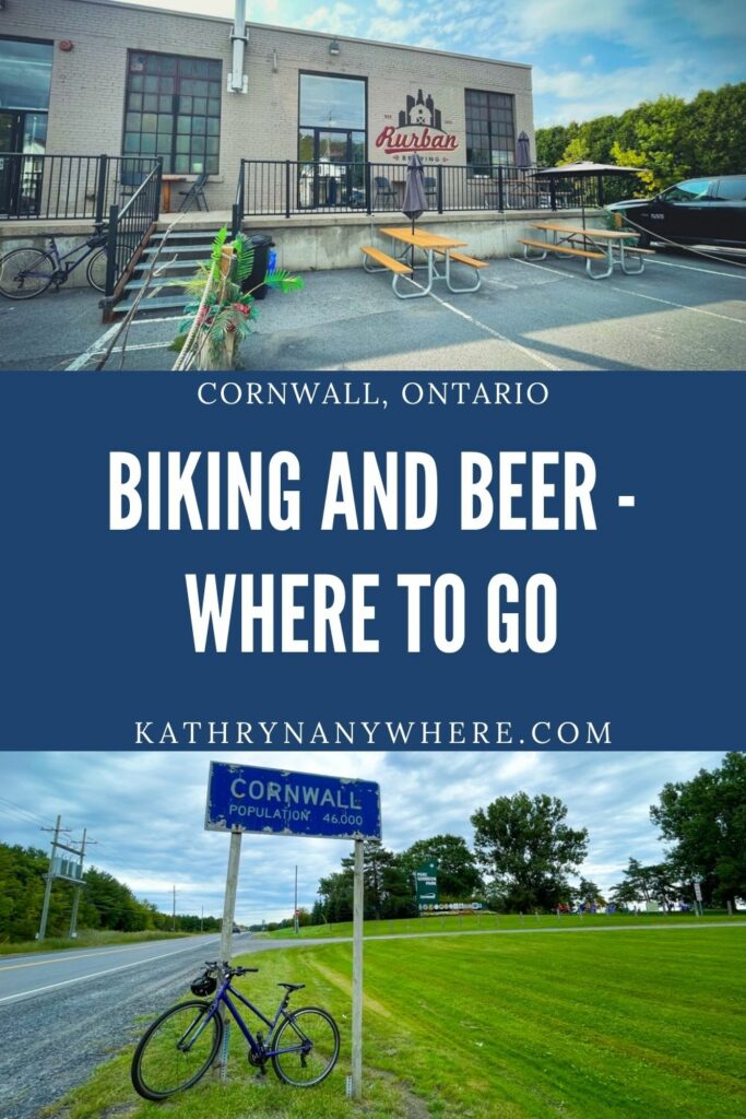 Will Bike For Beer! Beer and biking from brewery to brewery in Cornwall Ontario through Ingleside, Long Sault Parkway and Waterfront Trail.