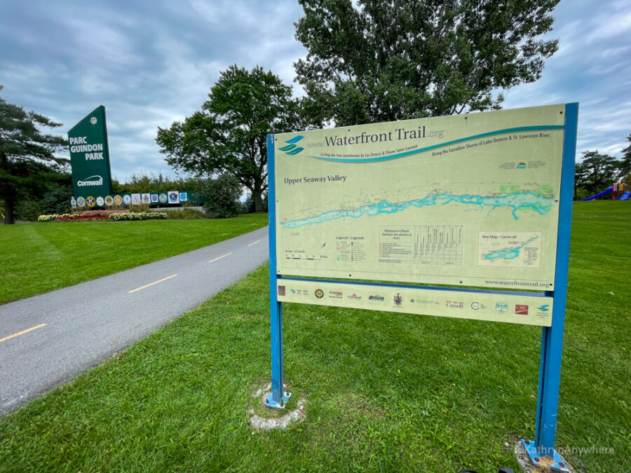 Waterfront Trail Map at Guidon Park