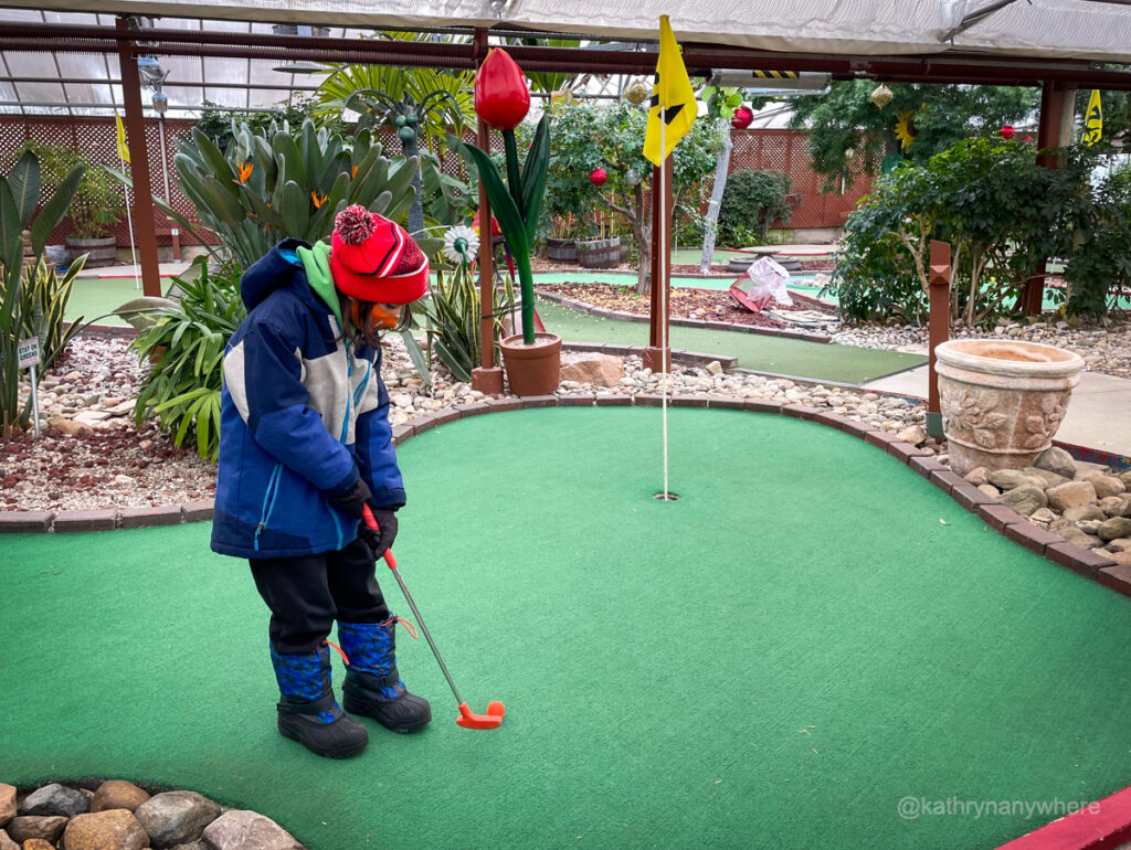 Colasanti's Tropical Garden mini golf in Kingville Ontario