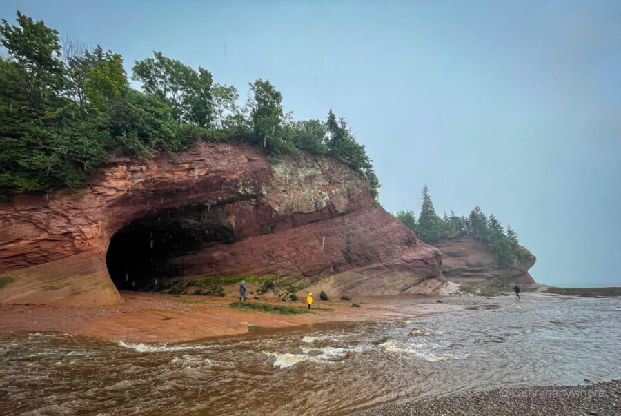 Saint Martins rainy day sea caves