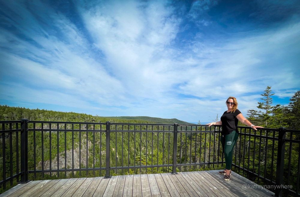 Fundy Trail Parkway Walton Gorge platform view on the Bay of Fundy itinerary