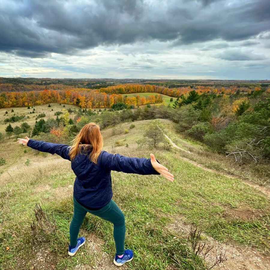 KathrynAnywhere in Boyne Valley Provincial Park autumn hike on top of look out point