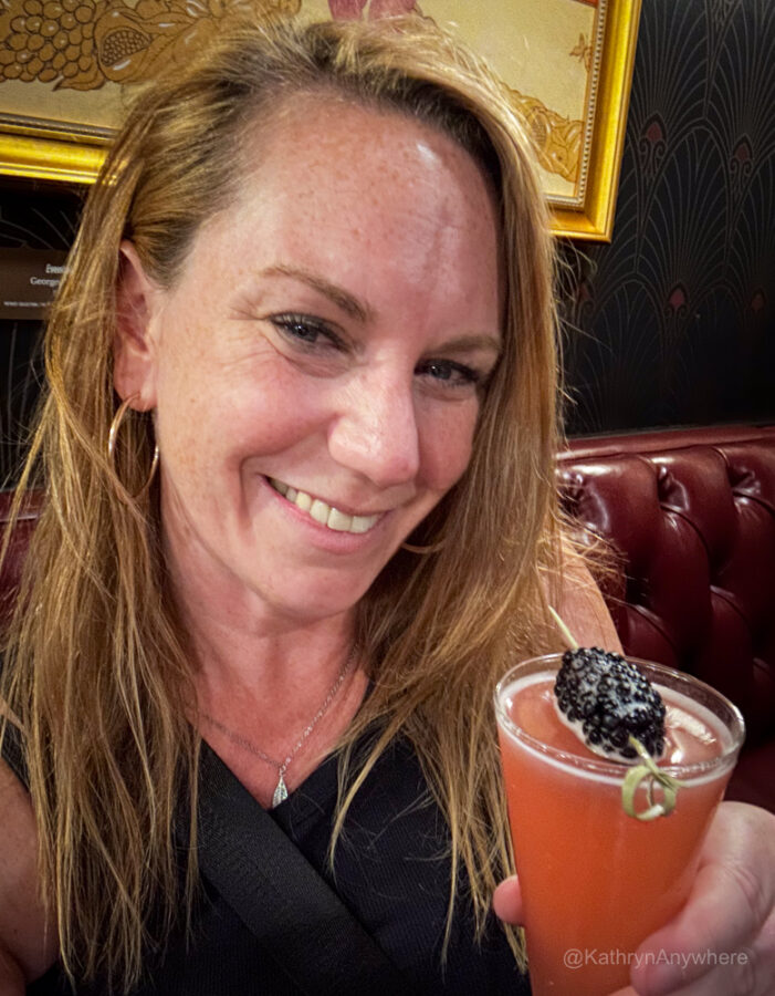 Giggle Water drink at a speakeasy bar under the mob museum in Las Vegas