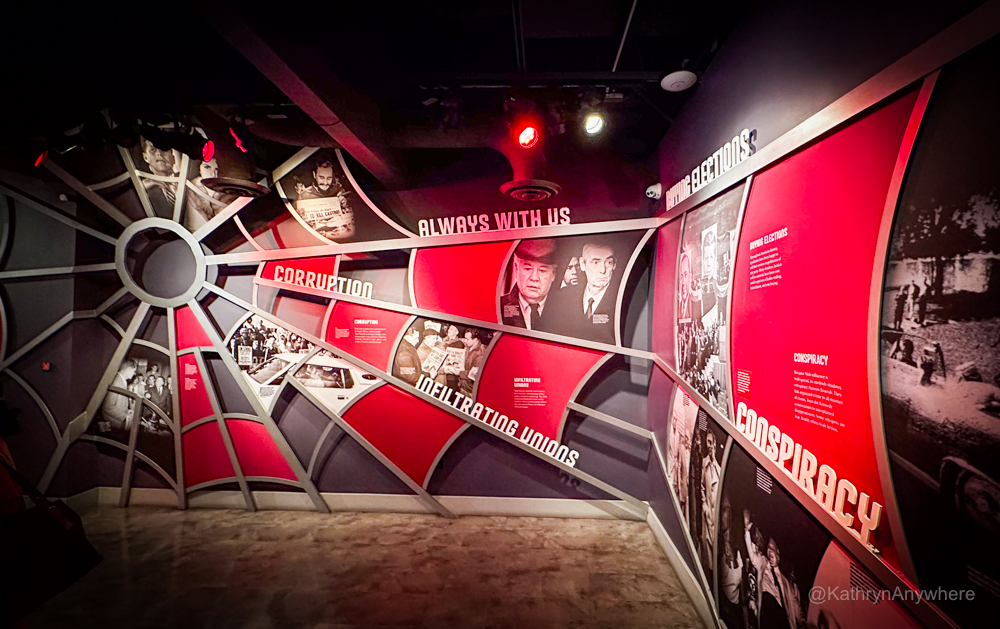 Las Vegas The Mob Museum Web of mob activity
