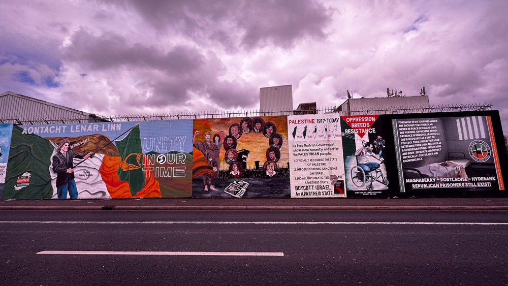 Northern Ireland political murals - photo taken outside of Belfast