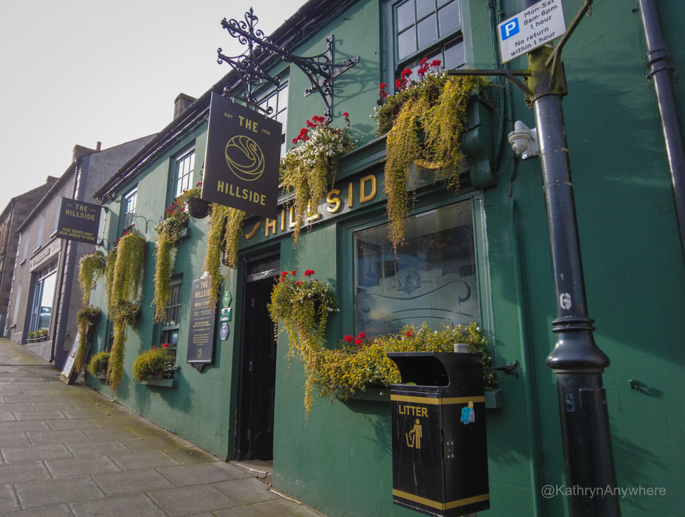 The Hillside Restaurant exterior in Royal Hillsborough from the sidewalk