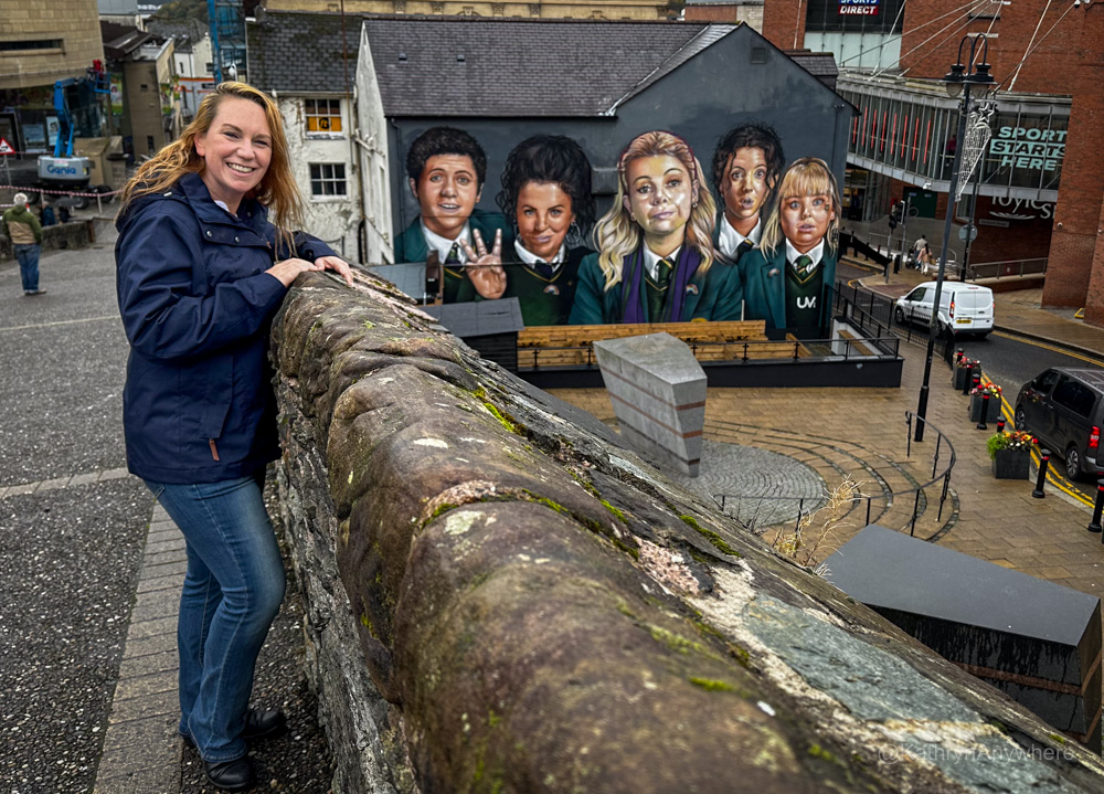 Me With Derry Girls Mural 2