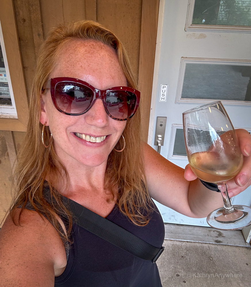 Ontario Honey Creations mead glass raised - day trip from Toronto that you don't have to drive yourself