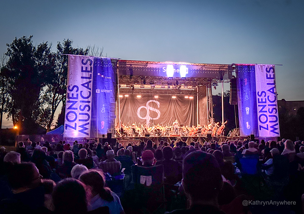 Orchestre Symphonique de Laval at Parc Bernard-Landry later in the performance