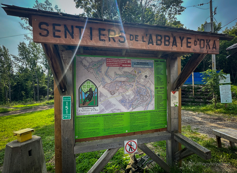 Sentiers de l'Abbaye d'Oka trail map