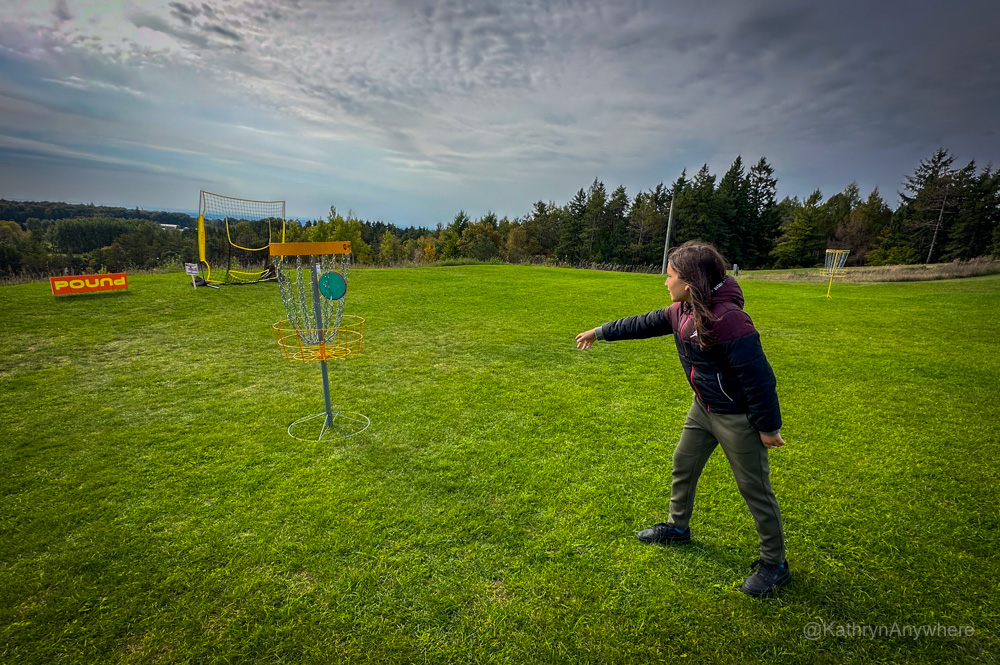 Trail Hub disc golf practise area
