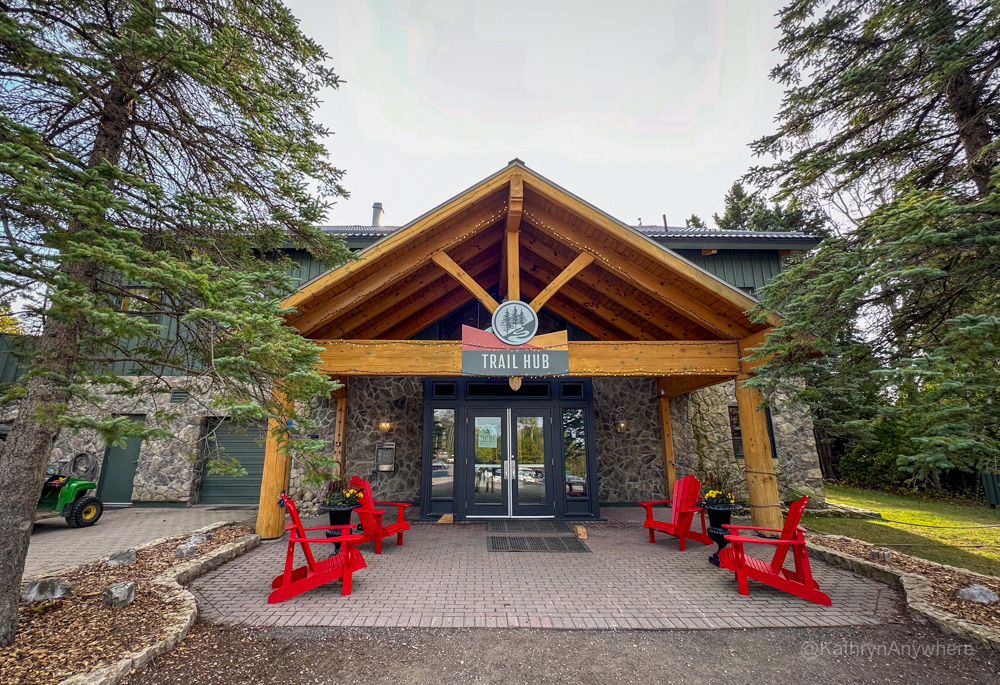 Trail Hub front entrance in Uxbridge, Ontario, at the convergence of the largest trail system in Canada