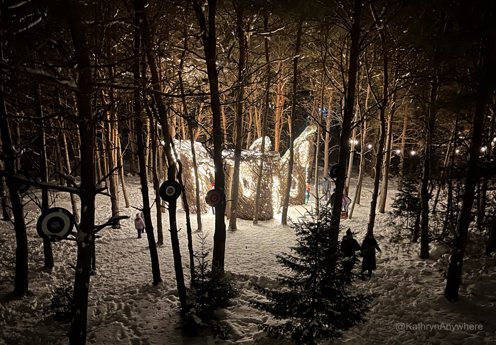 Wild Lights at Wild Center Stickworks