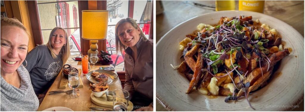 Le baluchon eco resort lunch, Lindsay, Kathryn and Karine