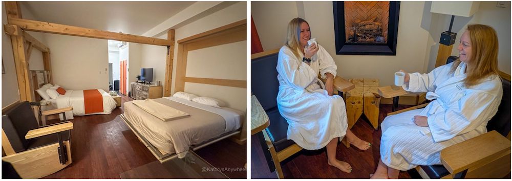 The Best Girls Getaway in Lanaudière-Mauricie Le baluchon eco resort room with 2 double beds