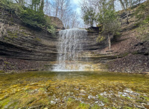 Wide of Jackson Falls, PEC, Prince Edward County Waterfall Tour
