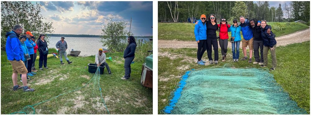 Fish net at Kâniyâsihk Culture Camps