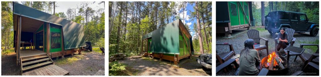 Parc national d’Opémican #62 exterior of ready to camp site