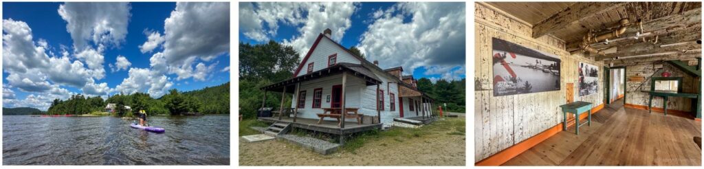 Parc national d’Opémican Pointe Opemican old hotel exterior and interior