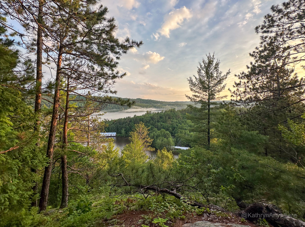 Parc national d’Opémican Sentier des Pierres look out point 2 at magic hour