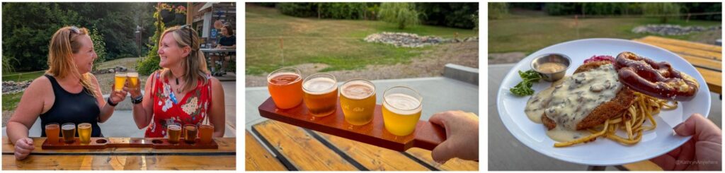 Brauwerk Hoffman beer and food Tap and Cork Trail Pontiac Quebec Tap & Cork Route beer flight