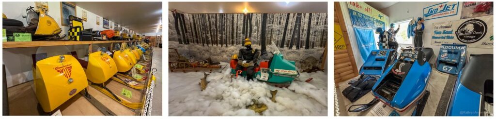 Cochrane Ontario Classic Vintage Snowmobile Museum Northeastern Ontario Family Travel adventure