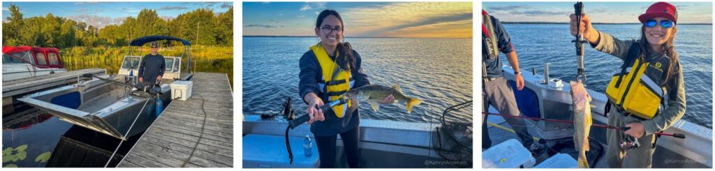 North Bay Lake Nippissing Outfitters walleye fish catch