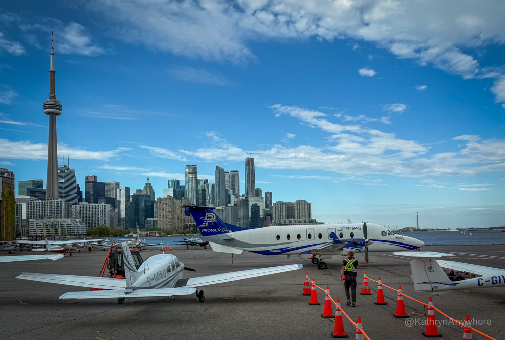 Prop Air plane at FTB Stolport in Toronto