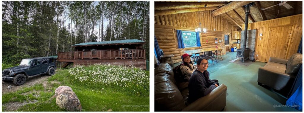 Parc national d’Aiguebelle Le Monarque chalet exterior and interior Quebec