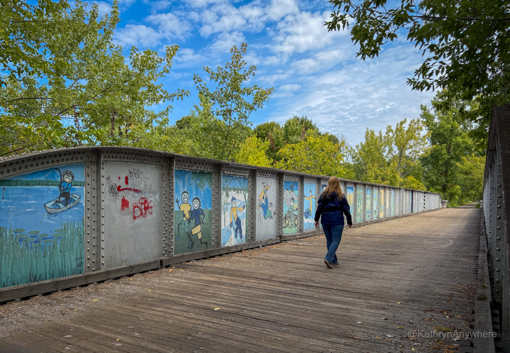 Tweed Trans Canada Trail crossing bridge over Moira River
