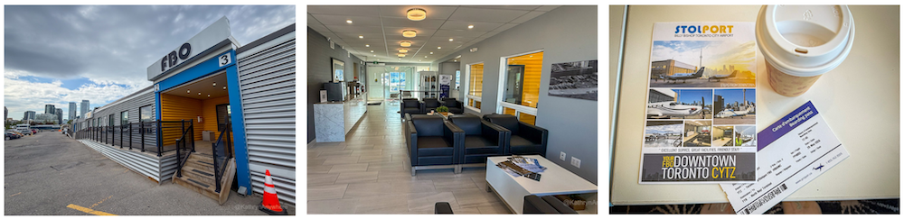FBO Stolport terminal exterior and interior