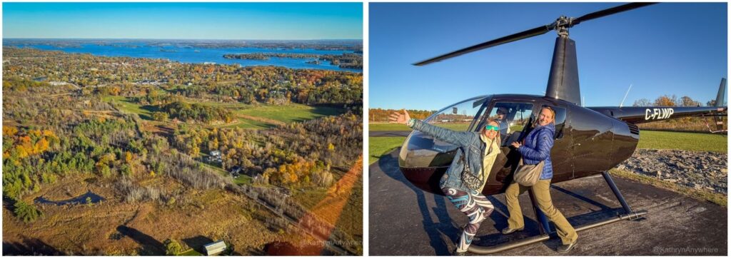 Gananoque 1000 Islands Helicopter Ride all female crew 