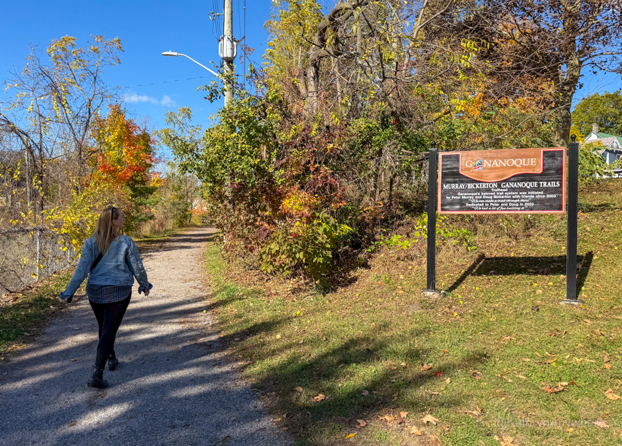 Gananoque Murray Bickerton Trail Signage with me