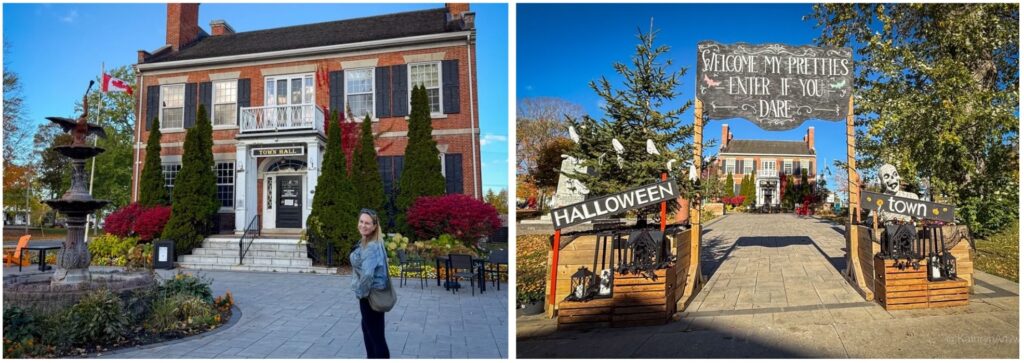 Gananoque Town Hall and entrance and me